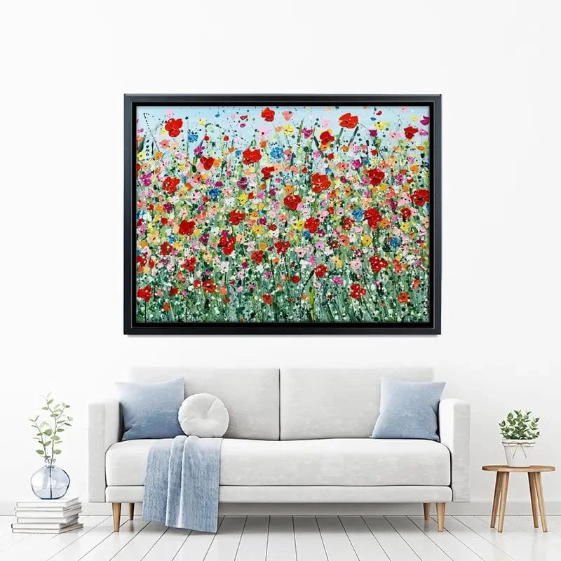 Poppy Flurry Canvas Print Poppy Flurry Canvas Print wall art product Charlotte Anna Reed