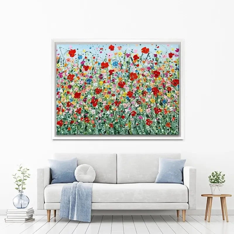 Poppy Flurry Canvas Print Poppy Flurry Canvas Print wall art product Charlotte Anna Reed
