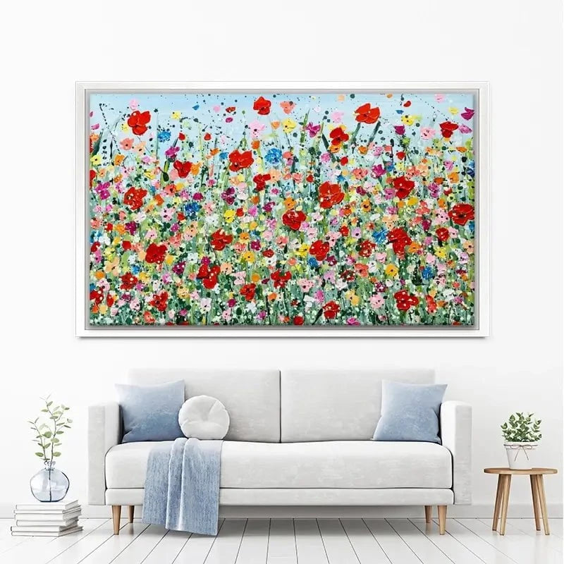 Poppy Flurry Canvas Print Poppy Flurry Canvas Print wall art product Charlotte Anna Reed