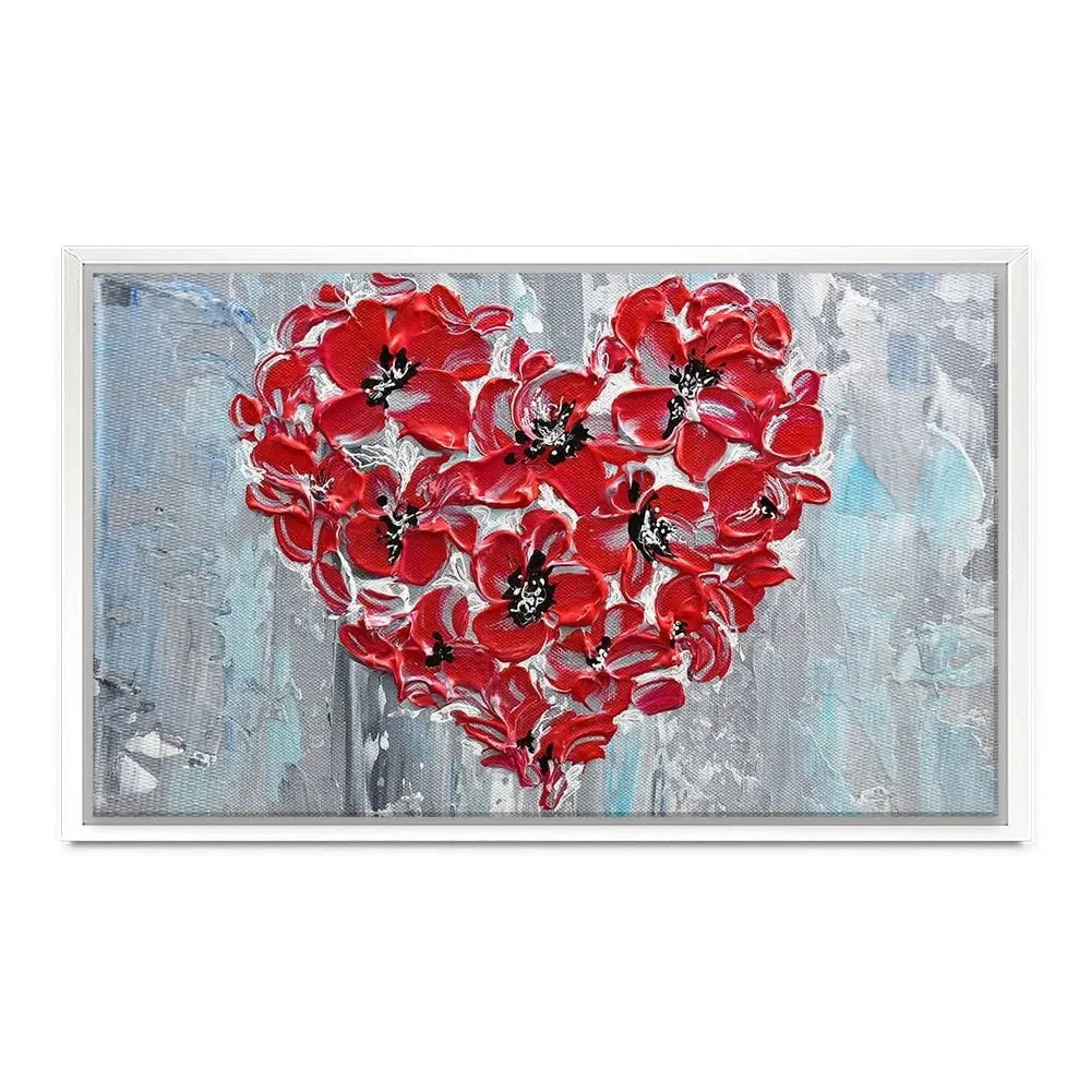 Poppy Heart Canvas Print Poppy Heart Canvas Print wall art product Olga Tkachyk