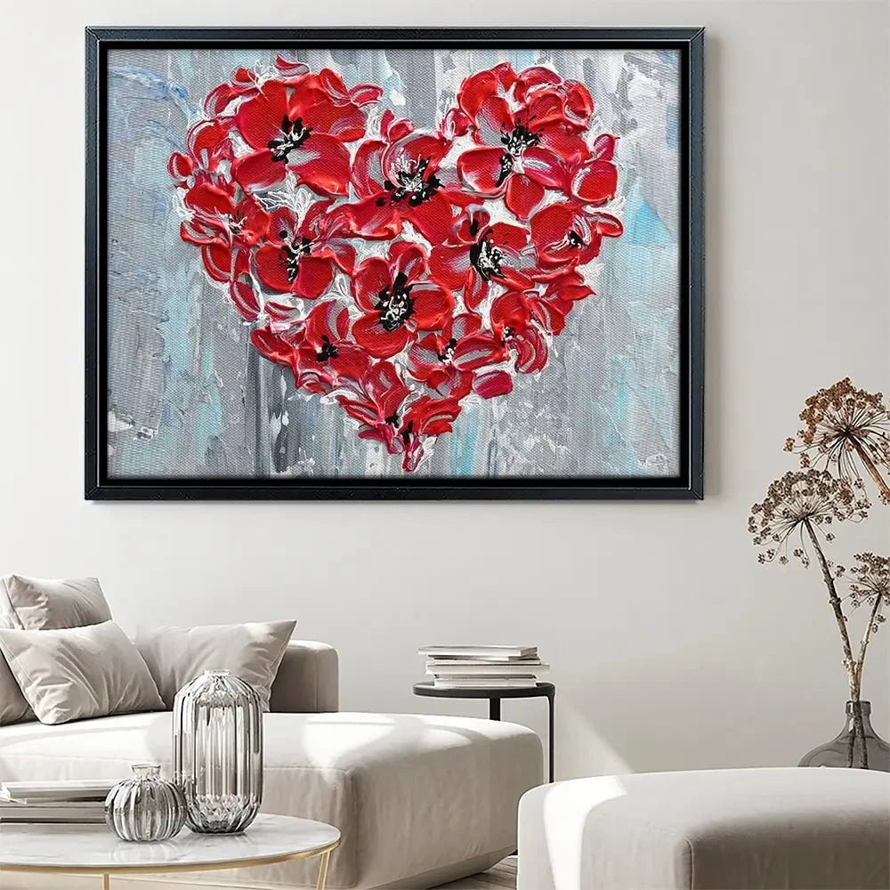 Poppy Heart Canvas Print Poppy Heart Canvas Print wall art product Olga Tkachyk