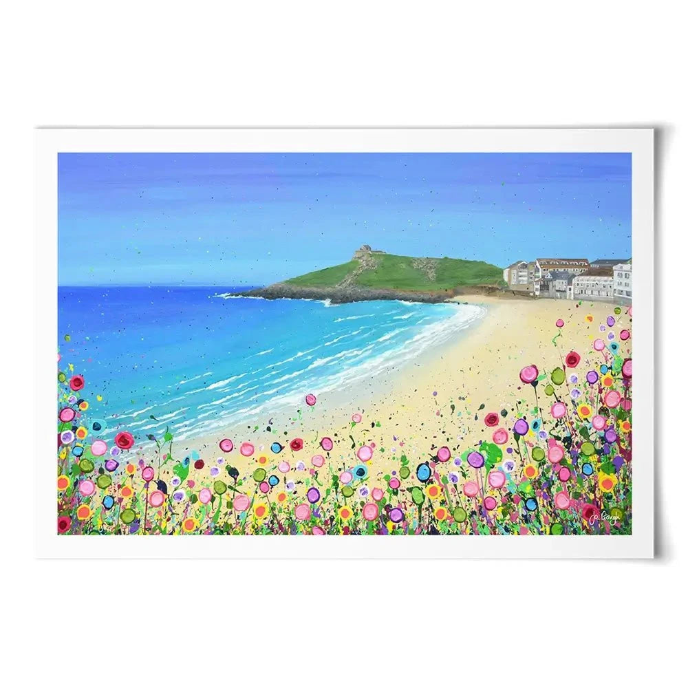 Porthmeor Beach Art Print Porthmeor Beach Art Print wall art product Jo Gough