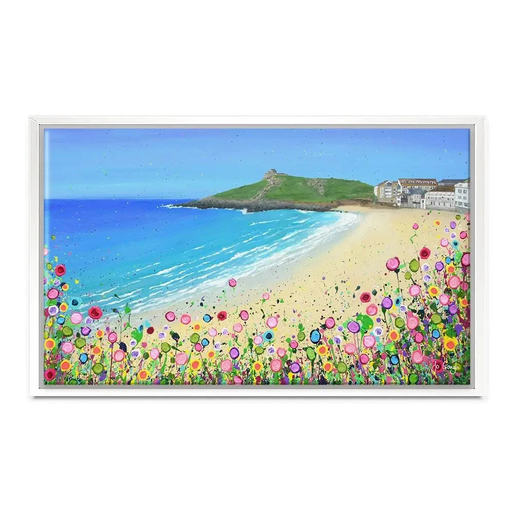 Porthmeor Beach Canvas Print Porthmeor Beach Canvas Print wall art product Jo Gough