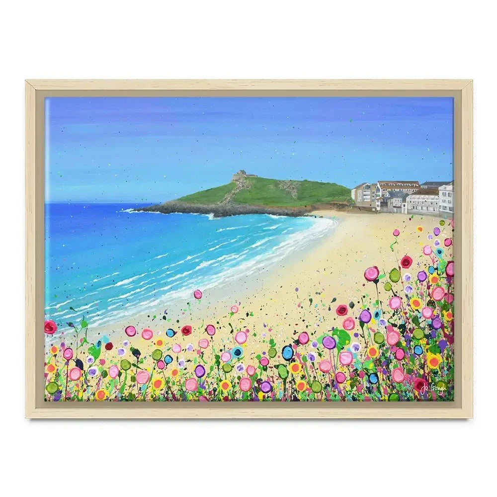 Porthmeor Beach Canvas Print Porthmeor Beach Canvas Print wall art product Jo Gough