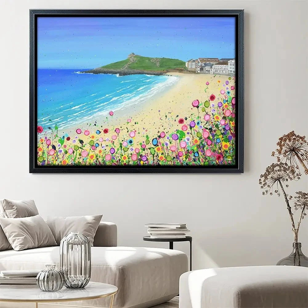 Porthmeor Beach Canvas Print Porthmeor Beach Canvas Print wall art product Jo Gough