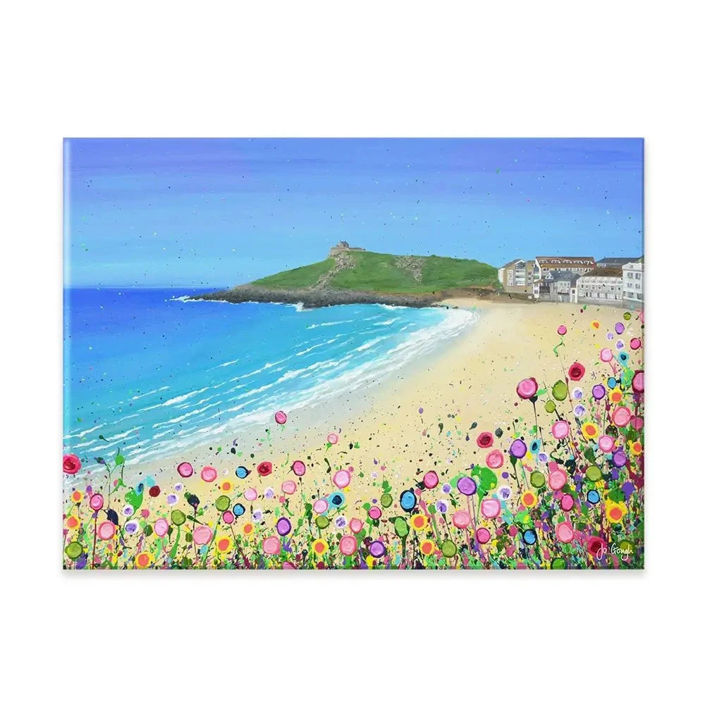 Porthmeor Beach Canvas Print Porthmeor Beach Canvas Print wall art product Jo Gough