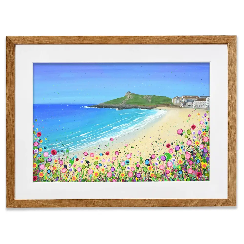 Porthmeor Beach Framed Art Print Porthmeor Beach Framed Art Print wall art product Jo Gough