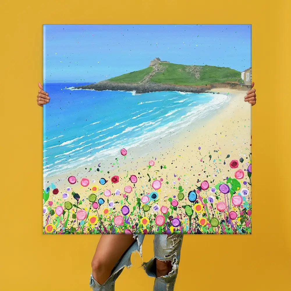 Porthmeor Beach Oversized Canvas Print Porthmeor Beach Oversized Canvas Print wall art product Art Print Shop