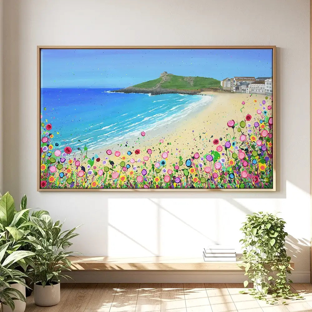 Porthmeor Beach Oversized Canvas Print Porthmeor Beach Oversized Canvas Print wall art product Art Print Shop
