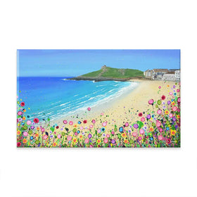 Porthmeor Beach Oversized Canvas Print Porthmeor Beach Oversized Canvas Print wall art product Art Print Shop