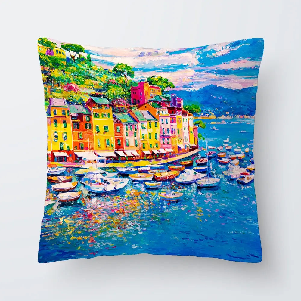 Portofino Cushion Portofino Cushion wall art product Art Print Shop