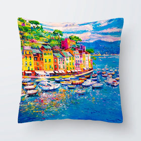 Portofino Cushion Portofino Cushion wall art product Art Print Shop