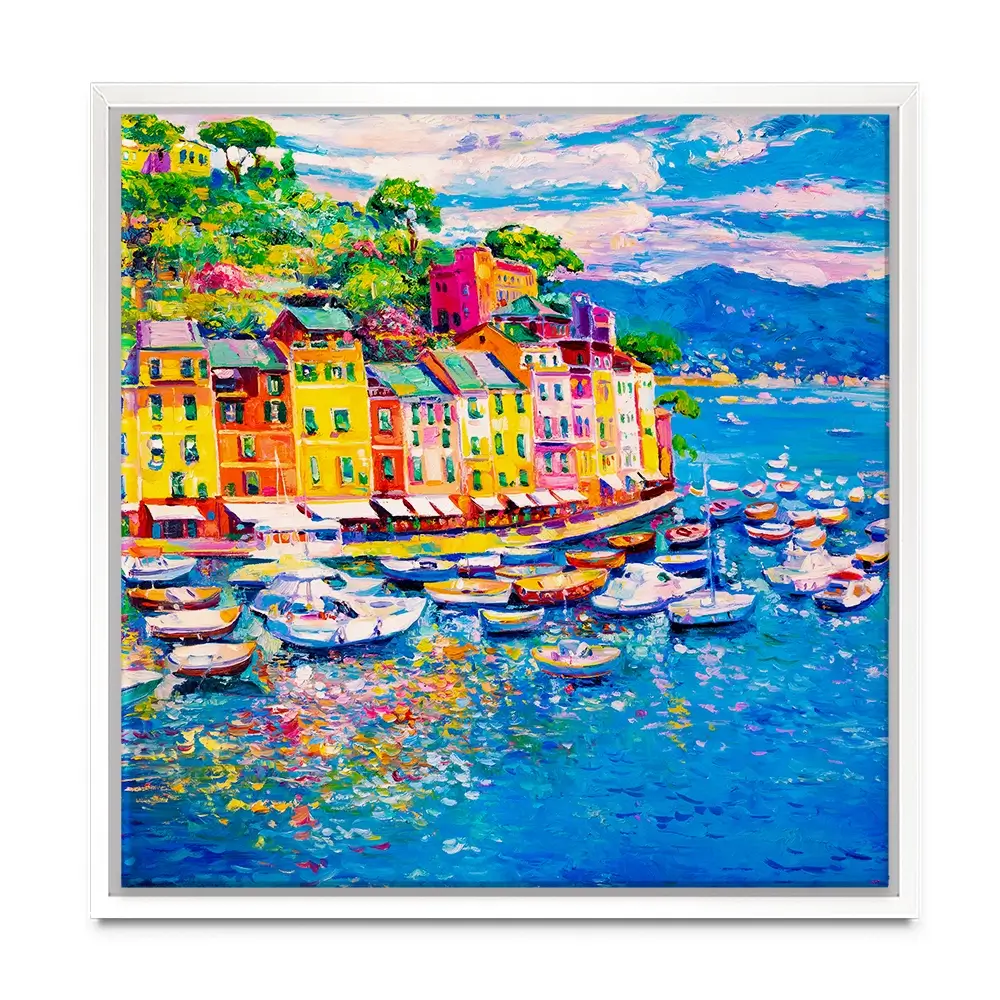 Portofino Square Canvas Print Portofino Square Canvas Print wall art product Art Print Shop