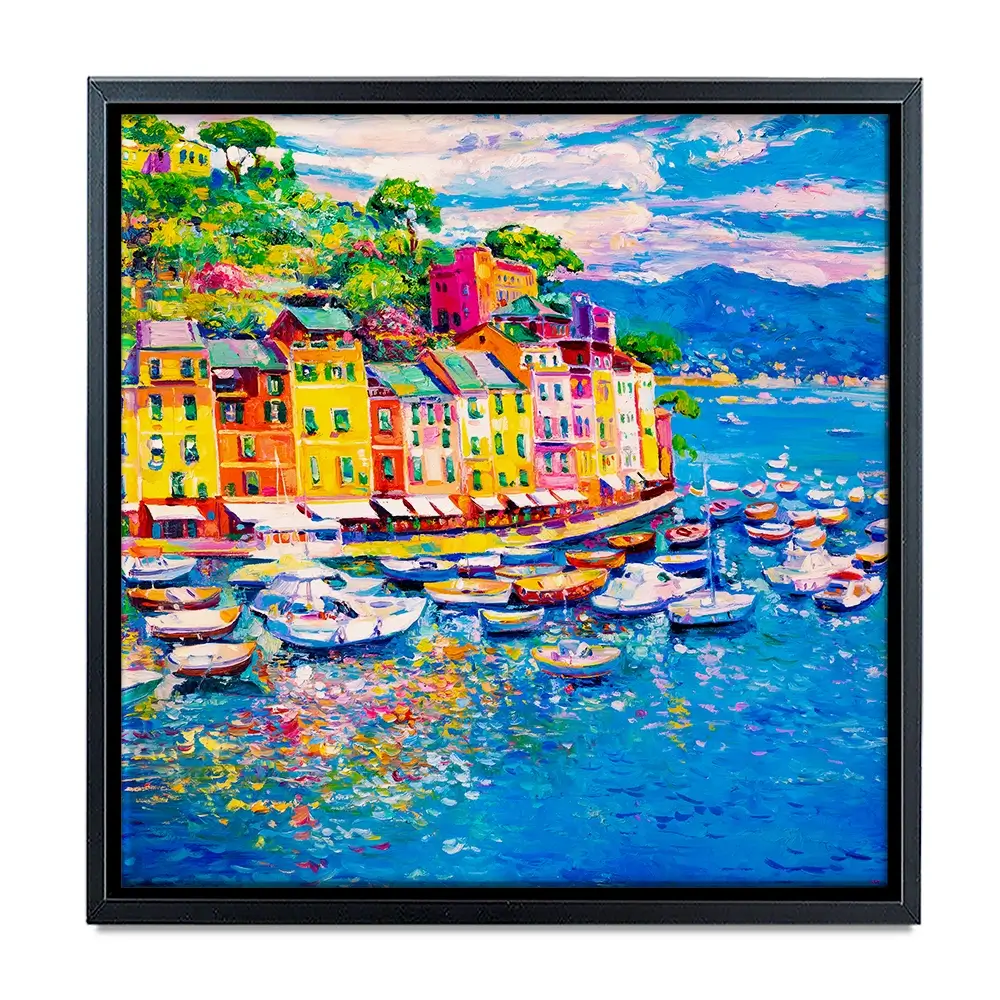 Portofino Square Canvas Print Portofino Square Canvas Print wall art product Art Print Shop