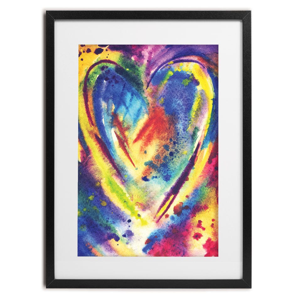 Portrait Heart Framed Art Print