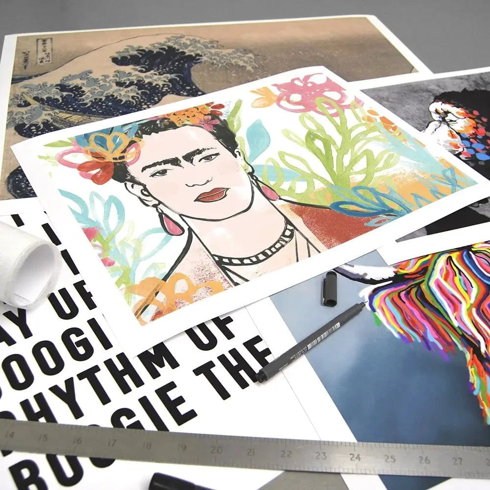 Portrait of Frida Art Print Portrait of Frida Art Print wall art product June Erica Vess