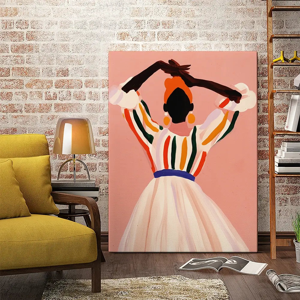 Posing Amita Canvas Print Posing Amita Canvas Print wall art product Treechild