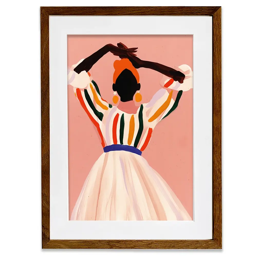 Posing Amita Framed Art Print Posing Amita Framed Art Print wall art product Treechild