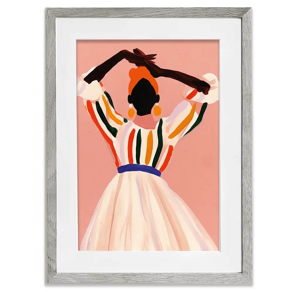 Posing Amita Framed Art Print Posing Amita Framed Art Print wall art product Treechild