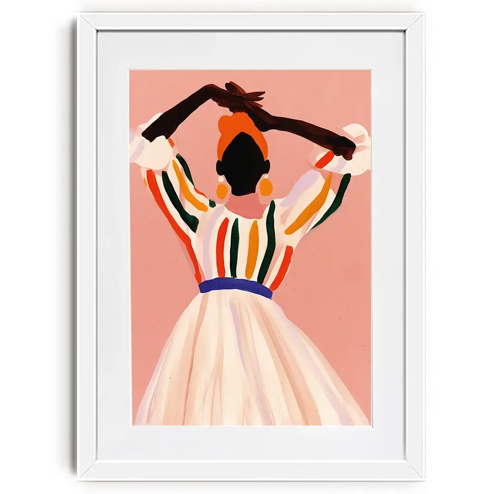 Posing Amita Framed Art Print Posing Amita Framed Art Print wall art product Treechild
