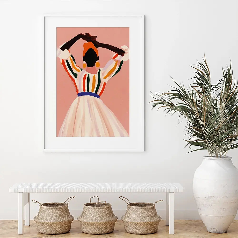 Posing Amita Framed Art Print Posing Amita Framed Art Print wall art product Treechild