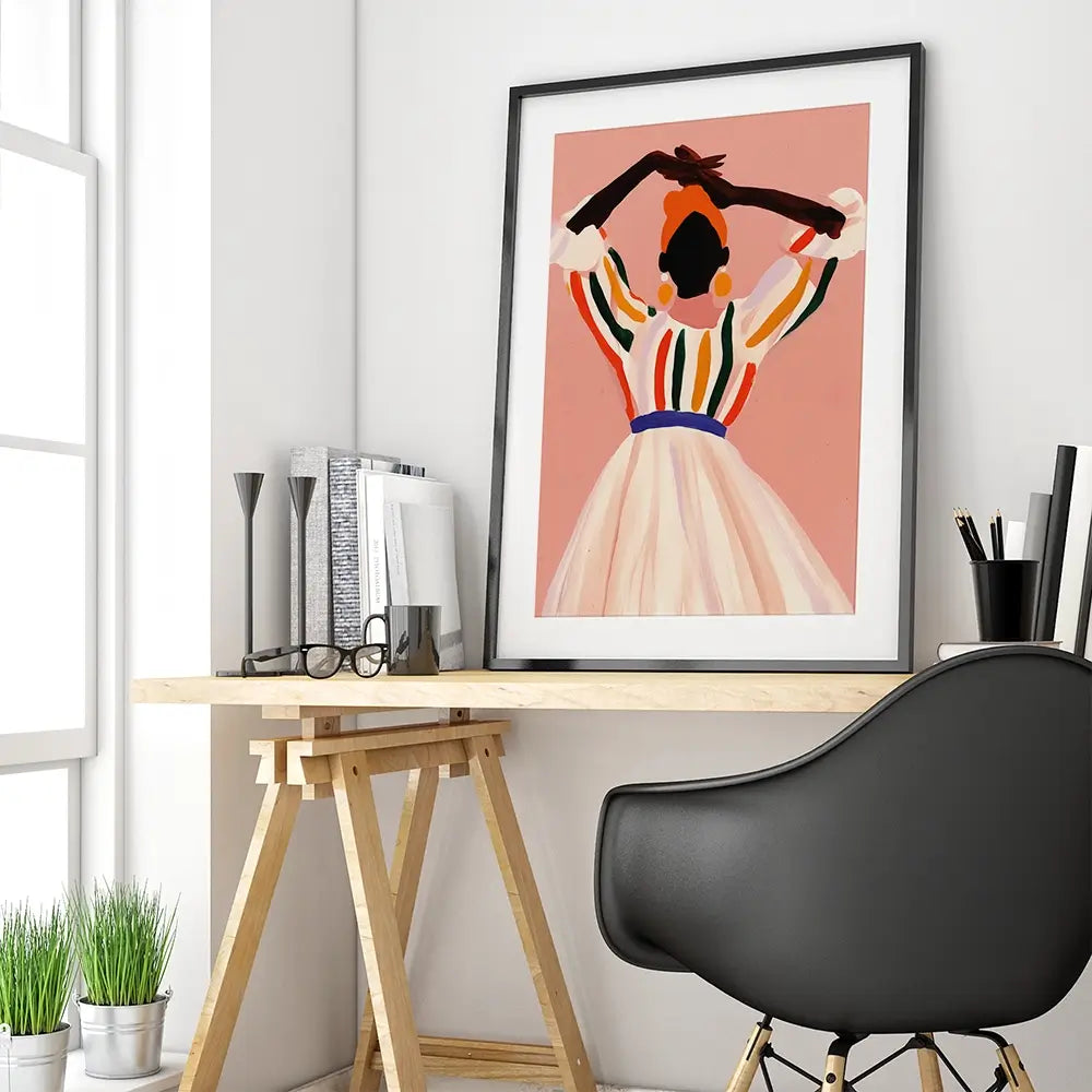 Posing Amita Framed Art Print Posing Amita Framed Art Print wall art product Treechild