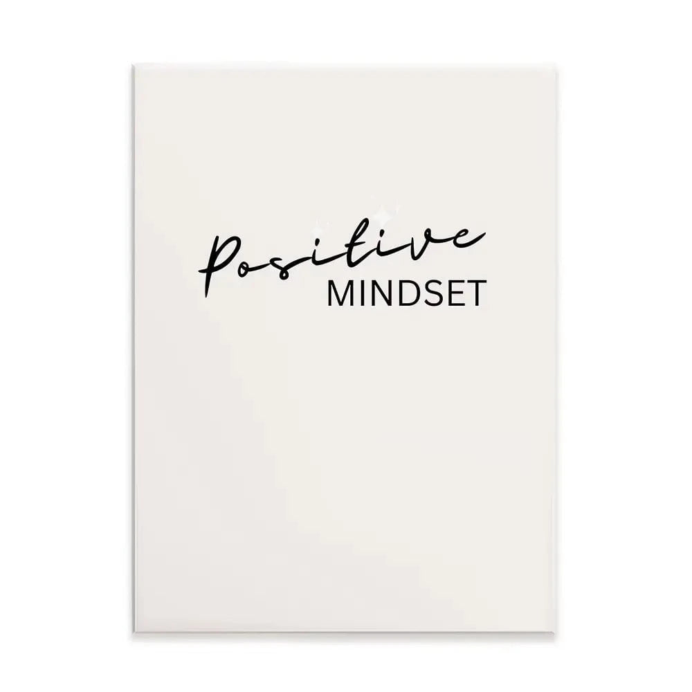 Positive Mindset Canvas Print Positive Mindset Canvas Print wall art product Art Print Shop