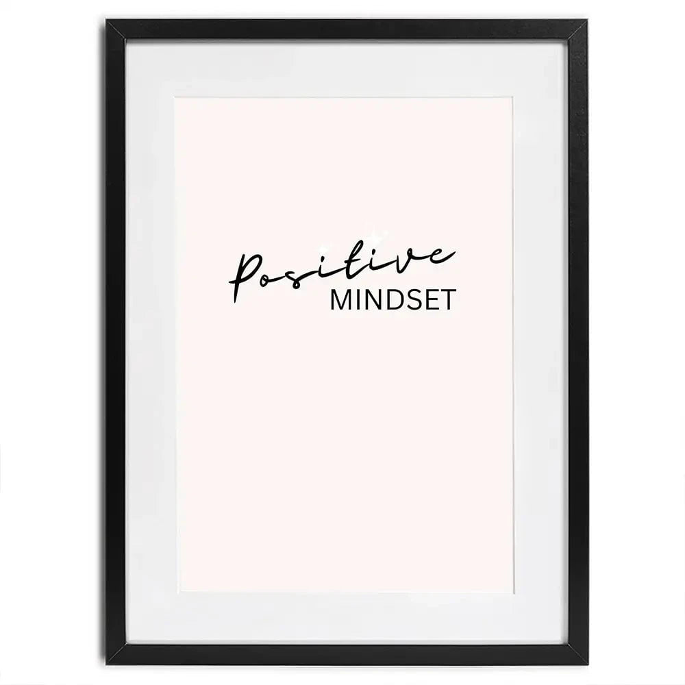 Positive Mindset Framed Art Print Positive Mindset Framed Art Print wall art product Art Print Shop
