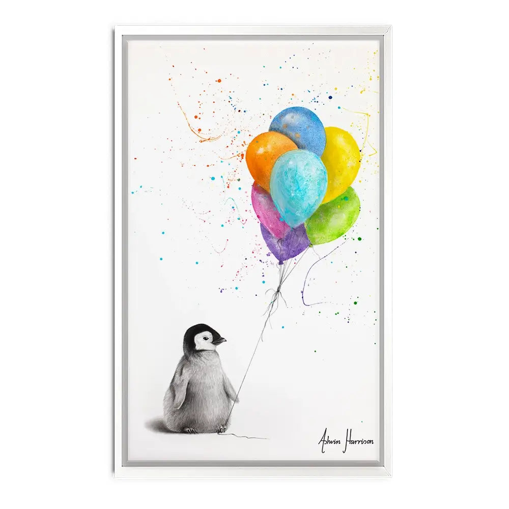 Positive Penguin Canvas Print Positive Penguin Canvas Print wall art product Ashvin Harrison
