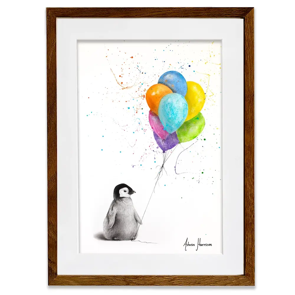 Positive Penguin Framed Art Print Positive Penguin Framed Art Print wall art product Ashvin Harrison