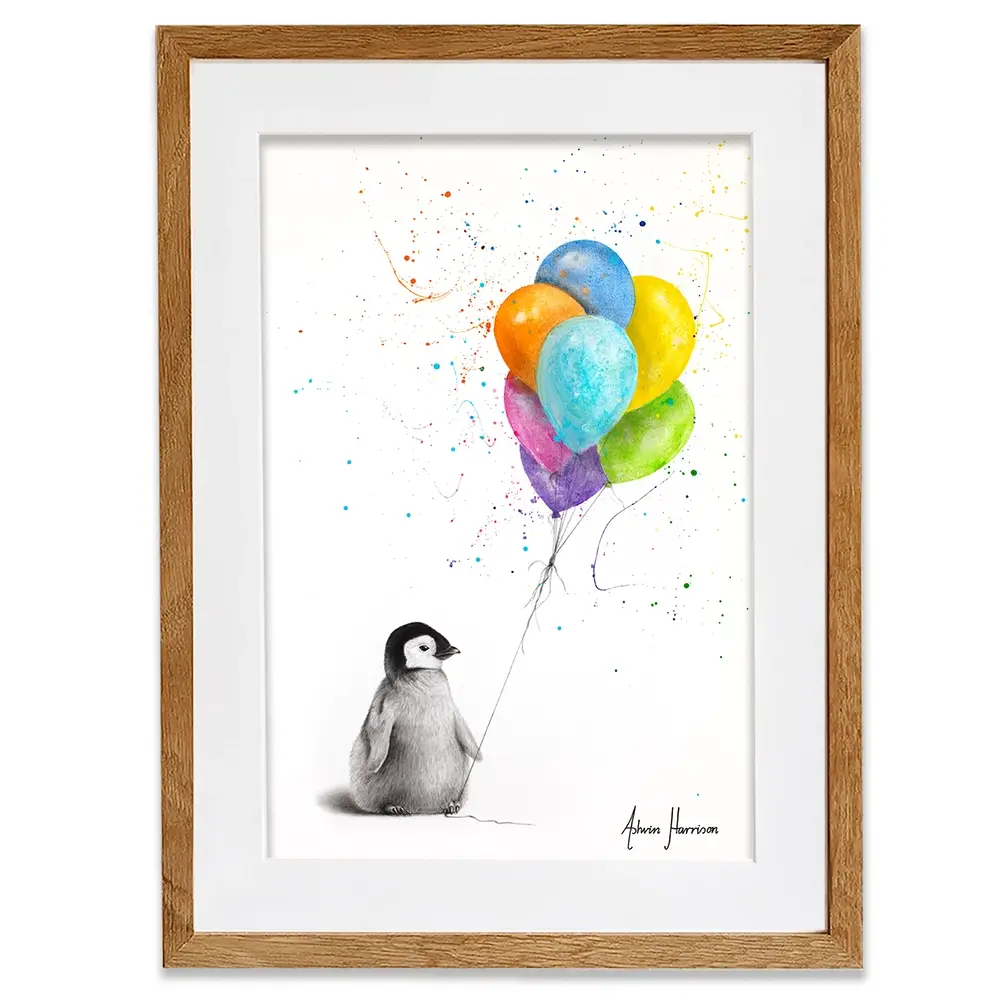 Positive Penguin Framed Art Print Positive Penguin Framed Art Print wall art product Ashvin Harrison