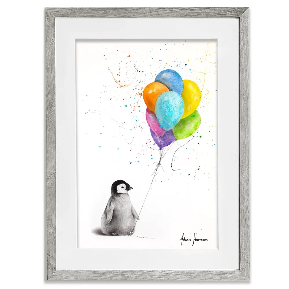 Positive Penguin Framed Art Print Positive Penguin Framed Art Print wall art product Ashvin Harrison
