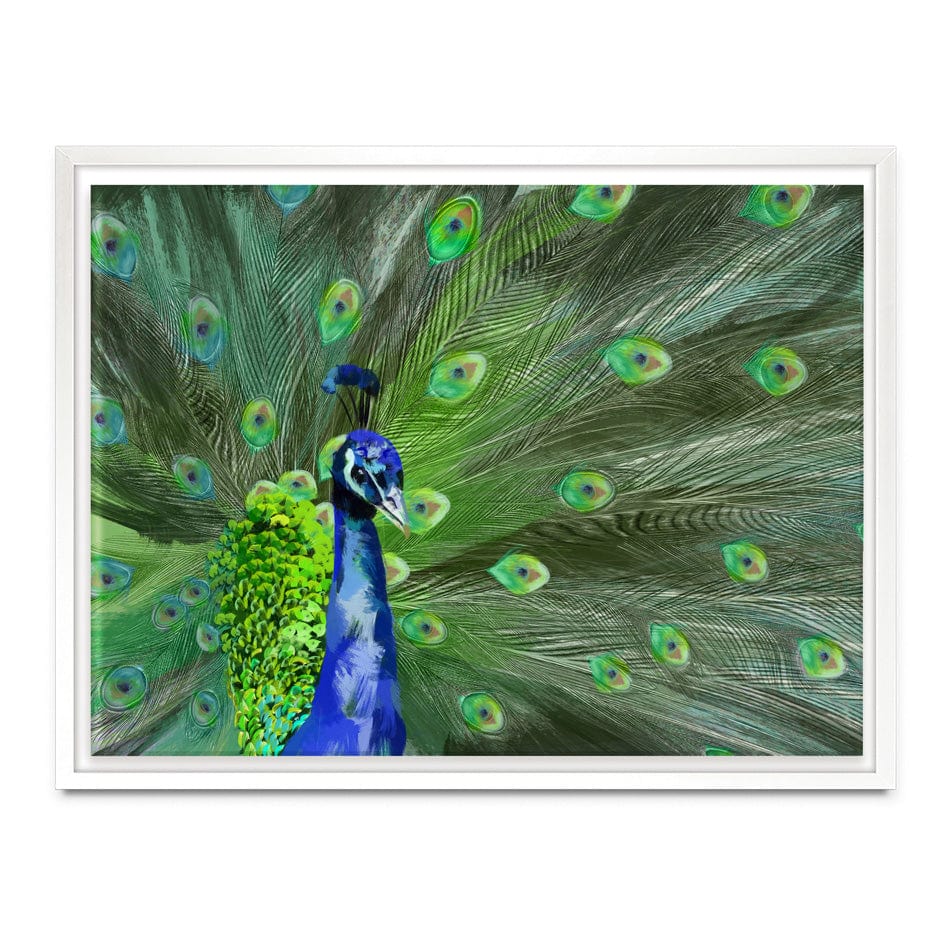 Powerful Peacock Canvas Print wall art product Aimee Linzi