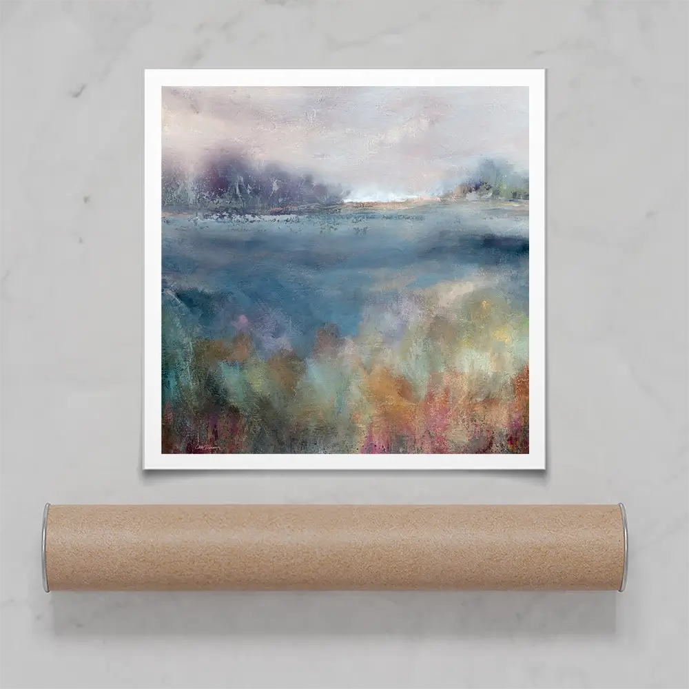 Prairie At Dawn Square Art Print Prairie At Dawn Square Art Print wall art product Carol Robinson