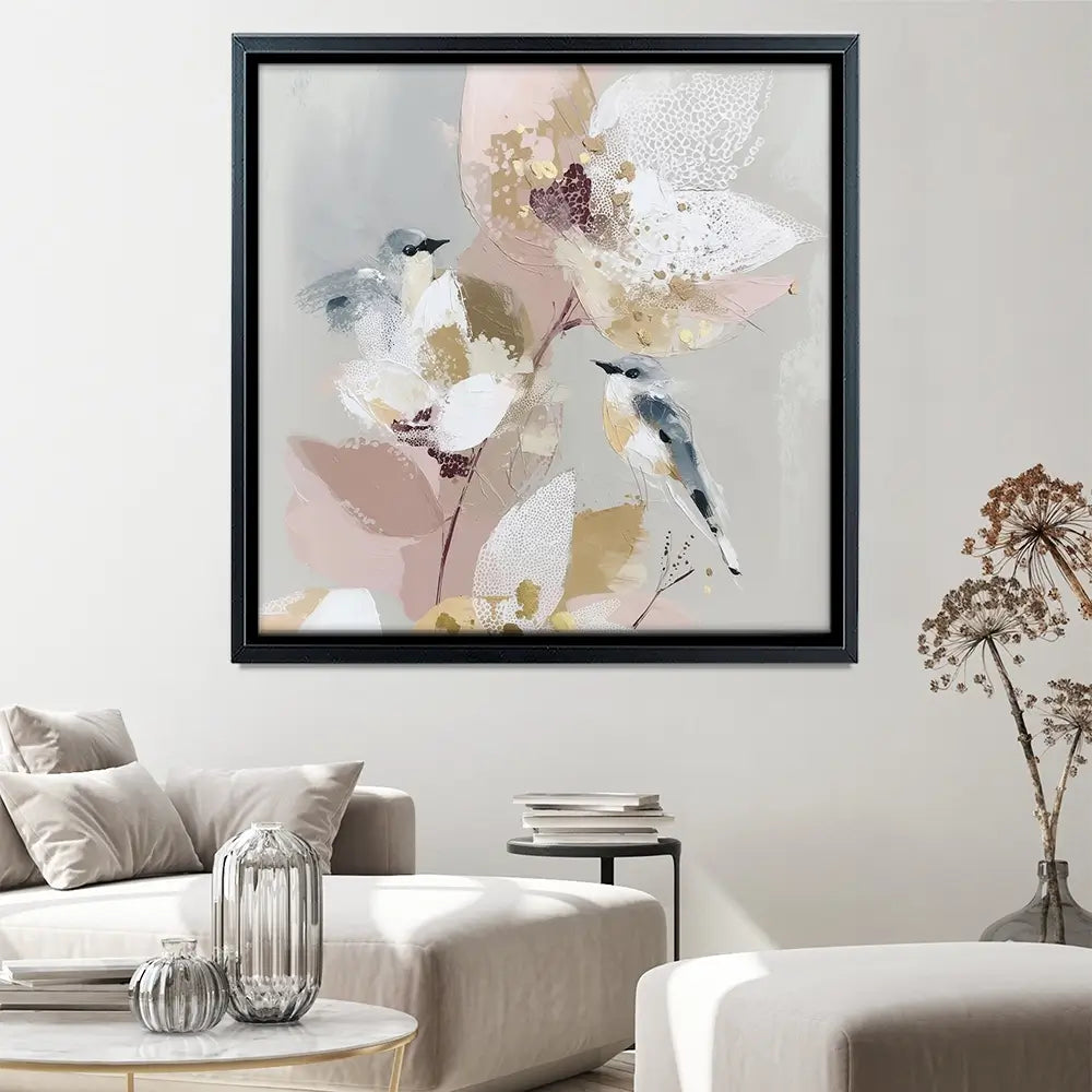 Precious Abstract 1 Square Canvas Print Precious Abstract 1 Square Canvas Print wall art product Bella Eve