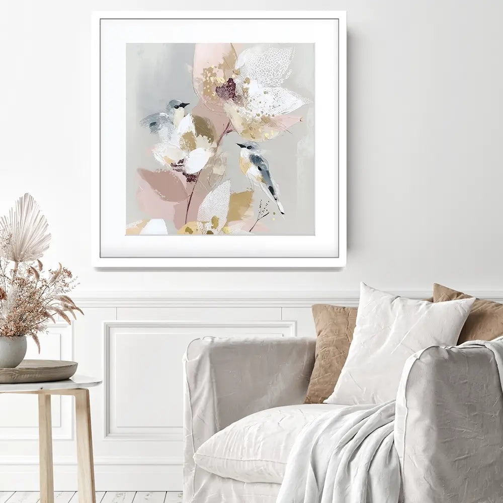 Precious Abstract 1 Square Framed Art Print Precious Abstract 1 Square Framed Art Print wall art product Bella Eve