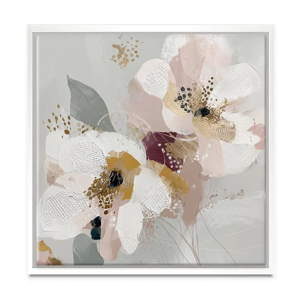 Precious Abstract 2 Square Canvas Print Precious Abstract 2 Square Canvas Print wall art product Bella Eve