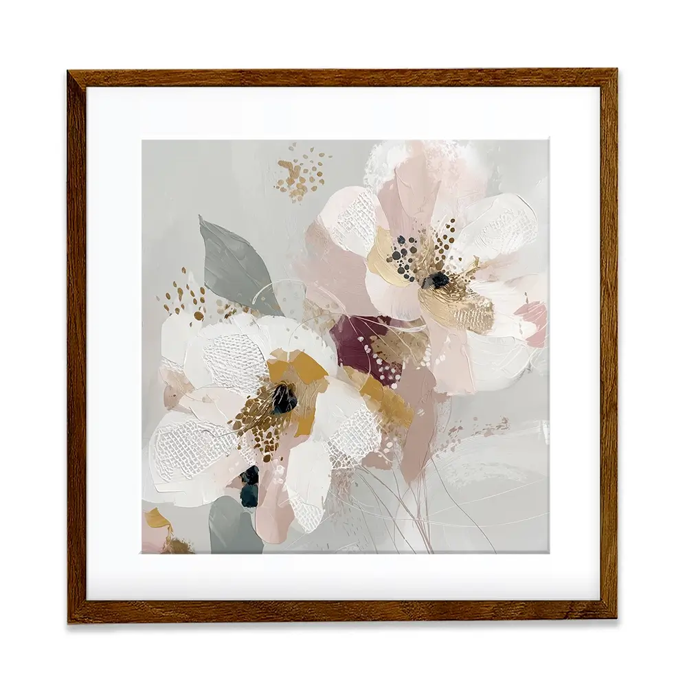 Precious Abstract 2 Square Framed Art Print Precious Abstract 2 Square Framed Art Print wall art product Bella Eve