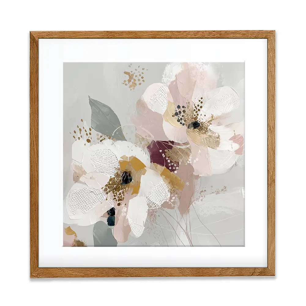 Precious Abstract 2 Square Framed Art Print Precious Abstract 2 Square Framed Art Print wall art product Bella Eve