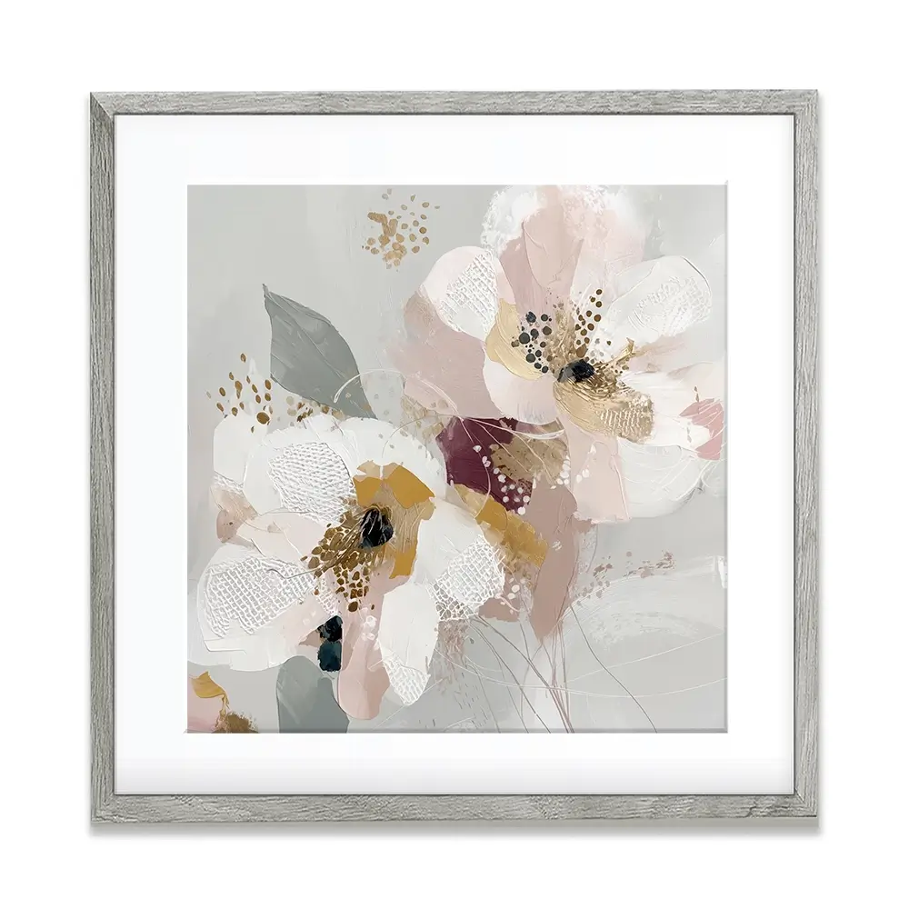Precious Abstract 2 Square Framed Art Print Precious Abstract 2 Square Framed Art Print wall art product Bella Eve