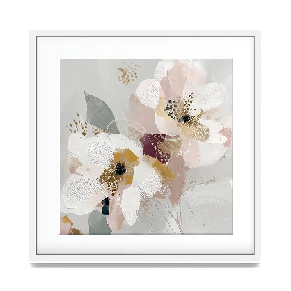 Precious Abstract 2 Square Framed Art Print Precious Abstract 2 Square Framed Art Print wall art product Bella Eve
