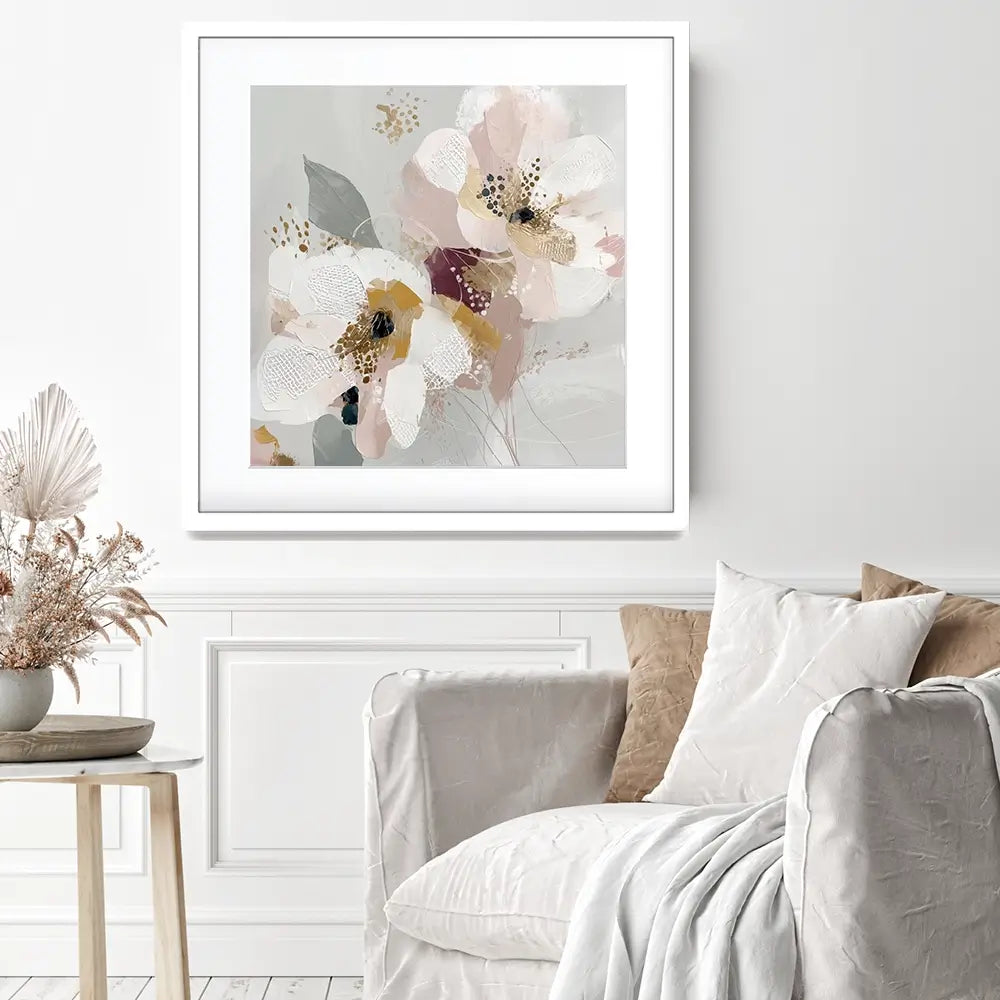 Precious Abstract 2 Square Framed Art Print Precious Abstract 2 Square Framed Art Print wall art product Bella Eve