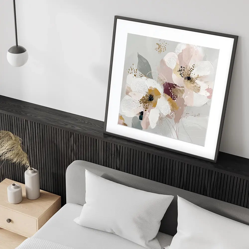 Precious Abstract 2 Square Framed Art Print Precious Abstract 2 Square Framed Art Print wall art product Bella Eve