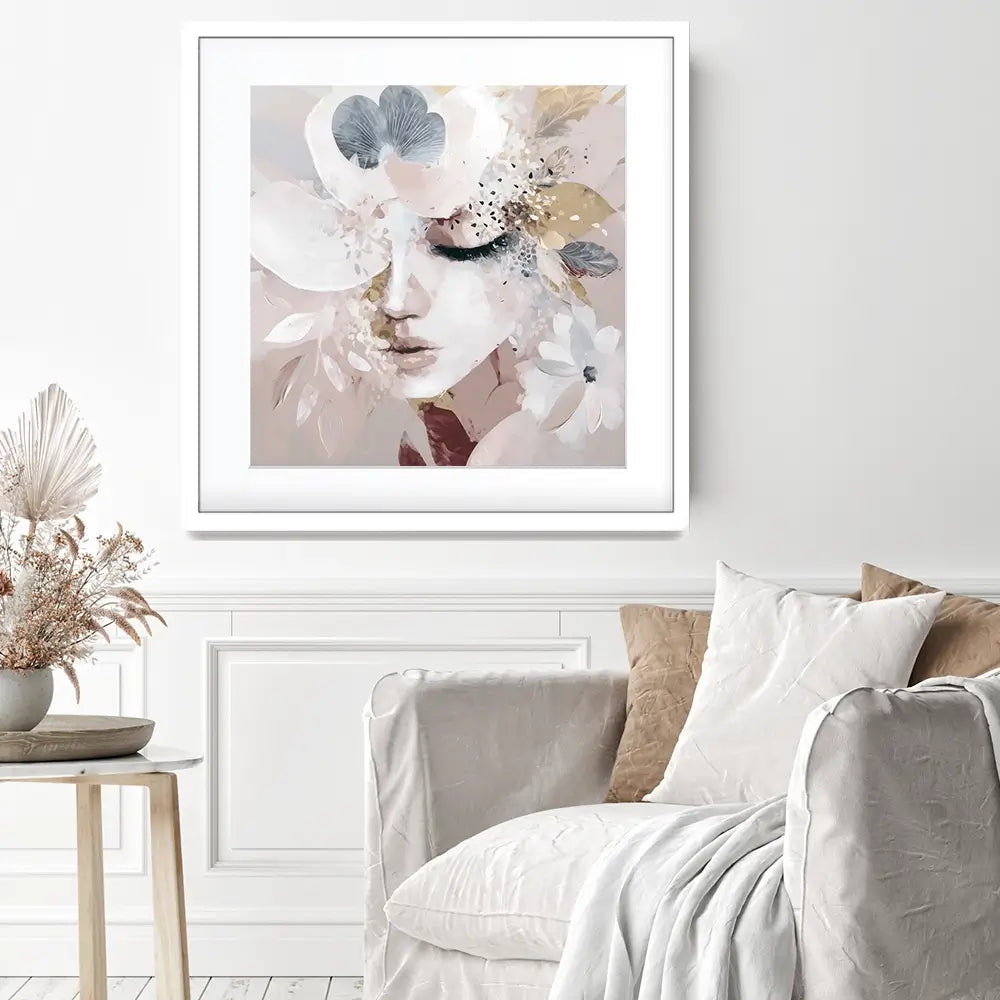 Precious Square Framed Art Print Precious Square Framed Art Print wall art product Bella Eve