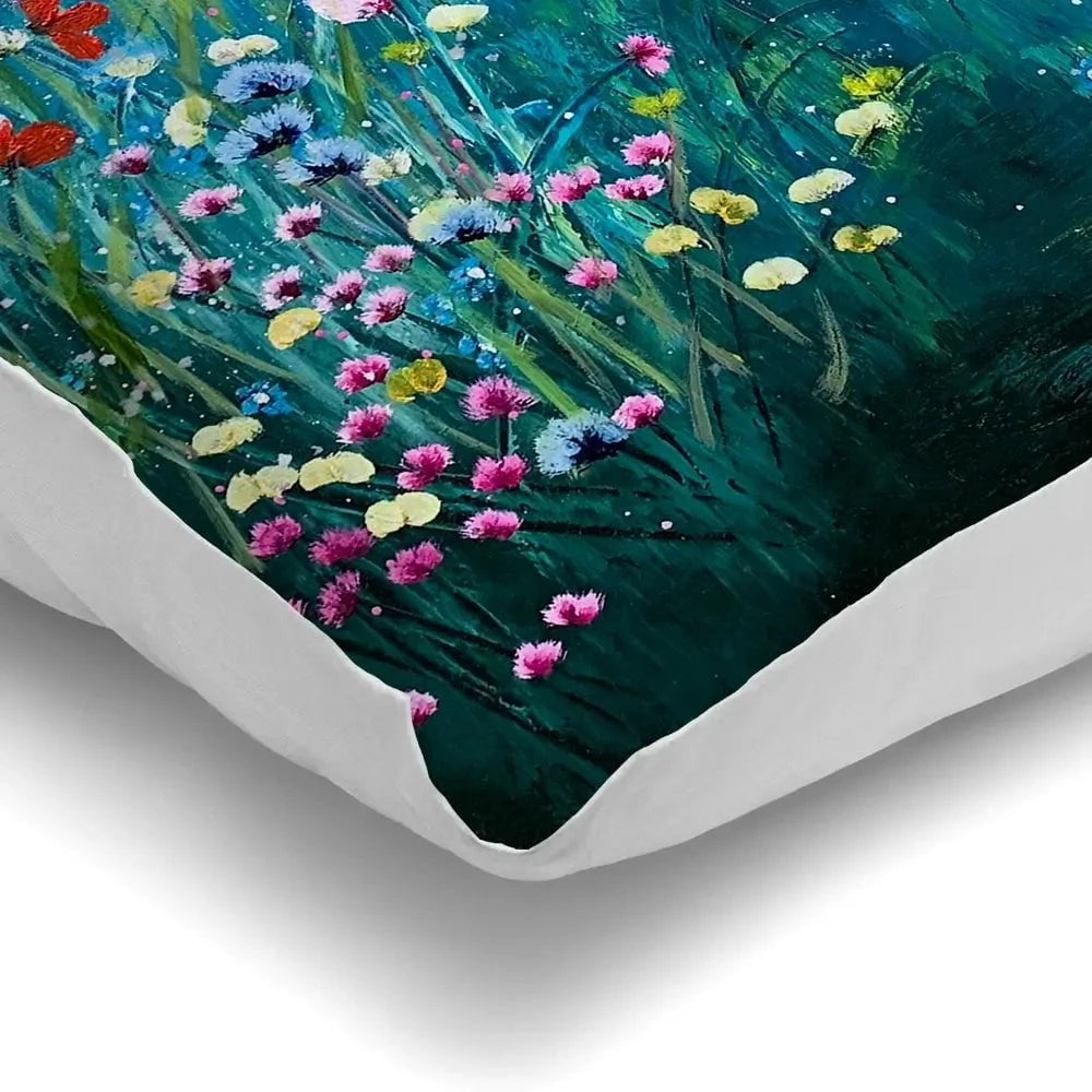 Pretty Birds And Pretty Flowers Cushion Pretty Birds And Pretty Flowers Cushion wall art product Laure Bury