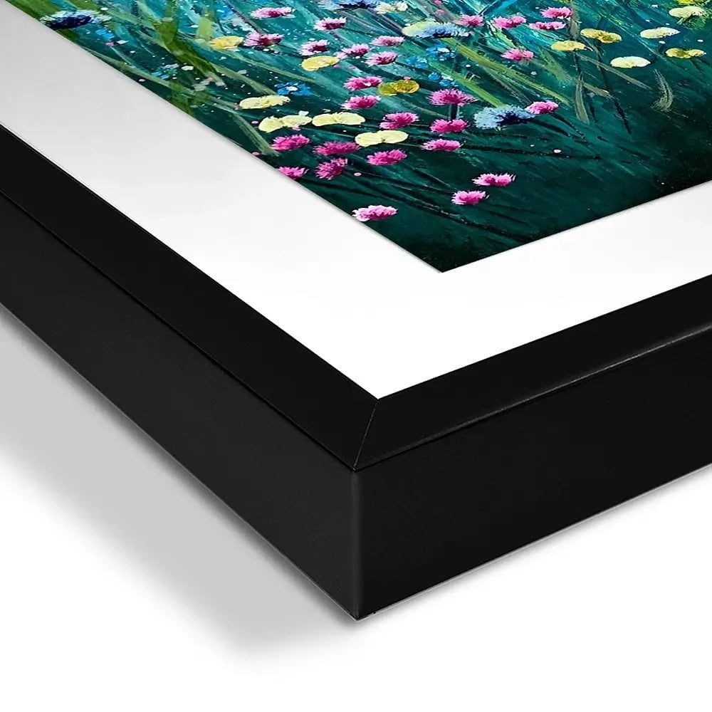 Pretty Birds And Pretty Flowers Square Framed Art Print Pretty Birds And Pretty Flowers Square Framed Art Print wall art product Laure Bury