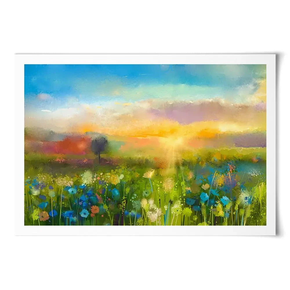 Pretty Floral Field Art Print Pretty Floral Field Art Print wall art product pluie_r / Shutterstock