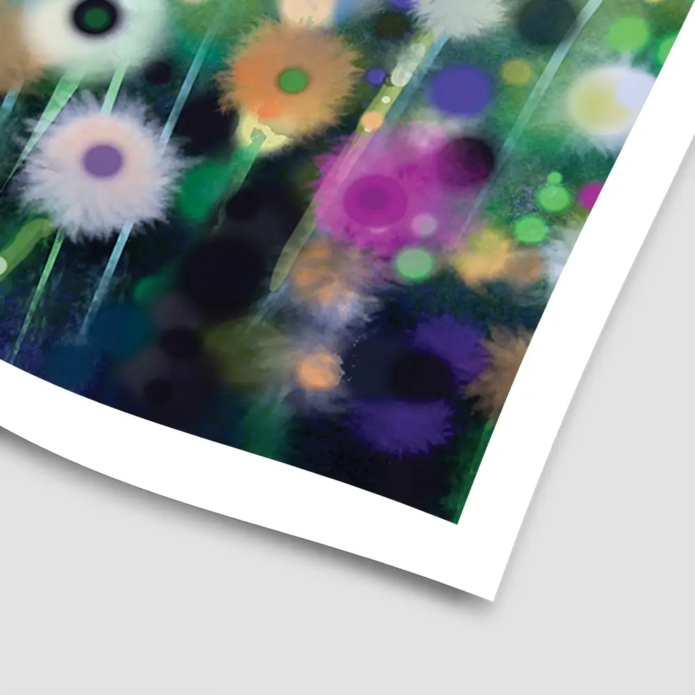 Pretty Flowers Square Art Print Pretty Flowers Square Art Print wall art product Art Print Shop