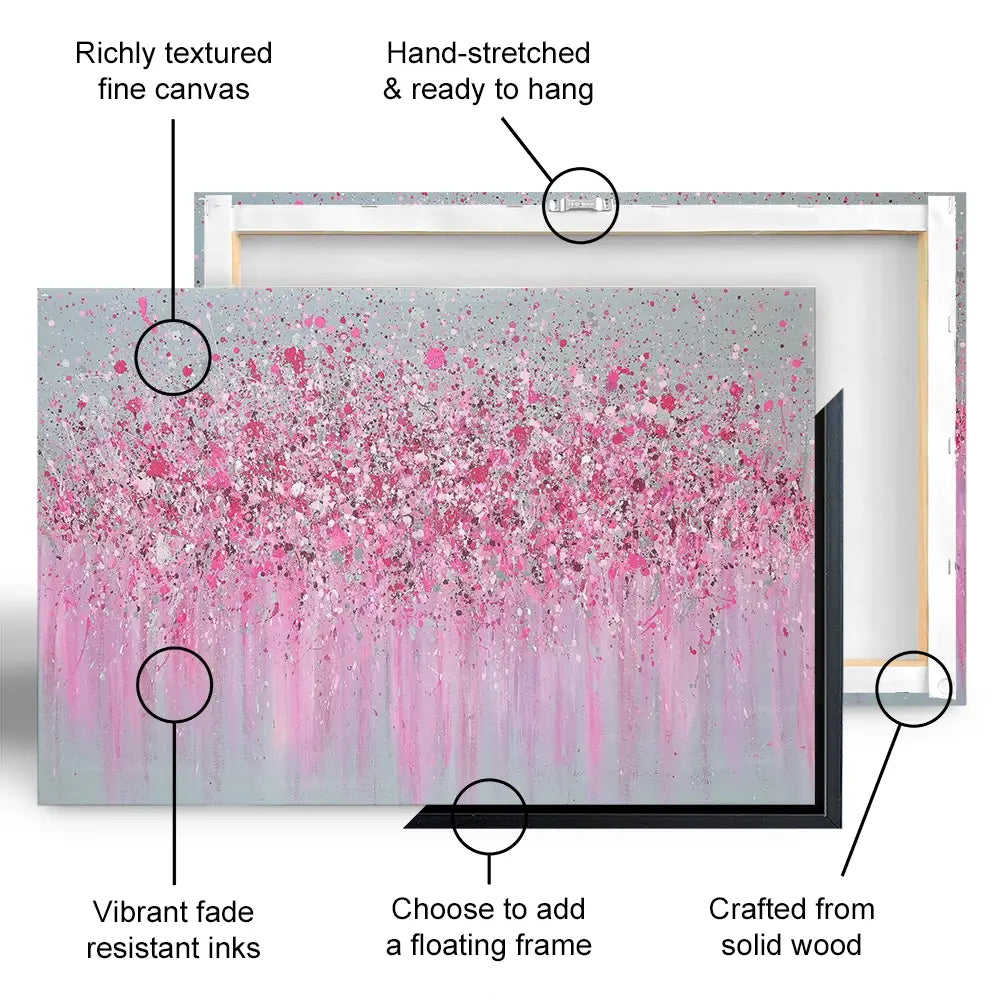 Pretty In Pink Canvas Print Pretty In Pink Canvas Print wall art product Jo Gough