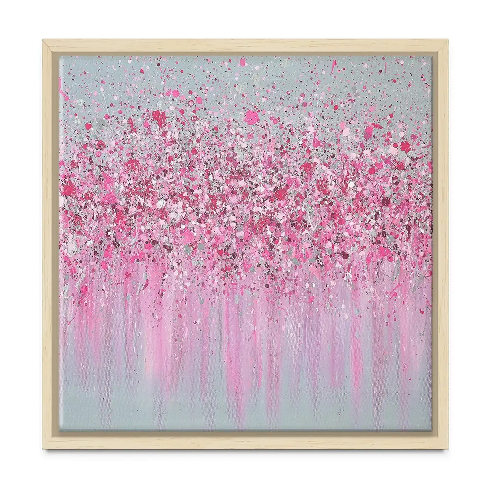 Pretty In Pink Square Canvas Print Pretty In Pink Square Canvas Print wall art product Jo Gough